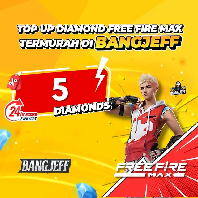 Jual 5 Diamonds Free Fire MAX BANGJEFF | VCGamers