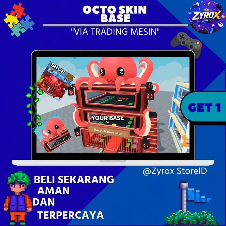 Jual Octo Skin Base Steal A Brainrot - Roblox Zyrox Store ID | VCGamers