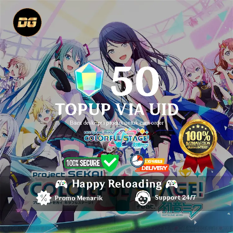 Jual 50 Crystals Hatsune Miku Colorful Stage degamingstore | VCGamers