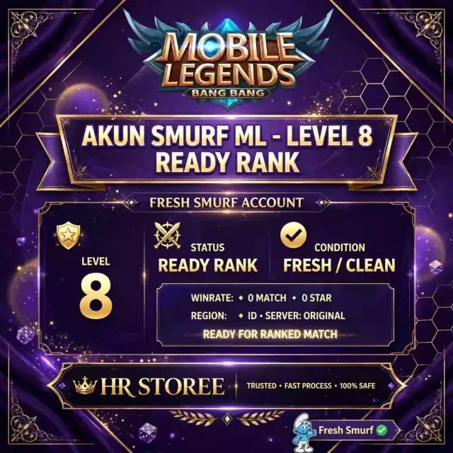 Jual Akun Fresh Siap Rank Mobile Legends HR Storee | VCGamers