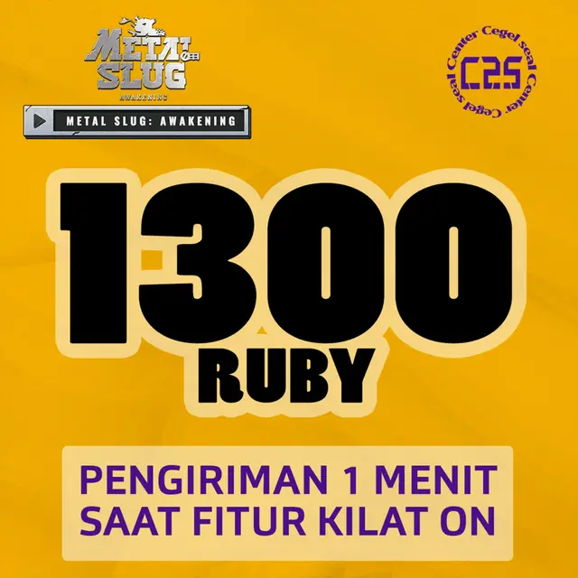 Jual 1300 Ruby Metal Slug Awakening Center Cegel Seal | VCGamers