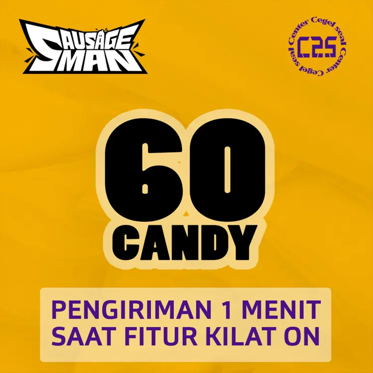Jual 60 Candy Sausage Man Center Cegel Seal | VCGamers