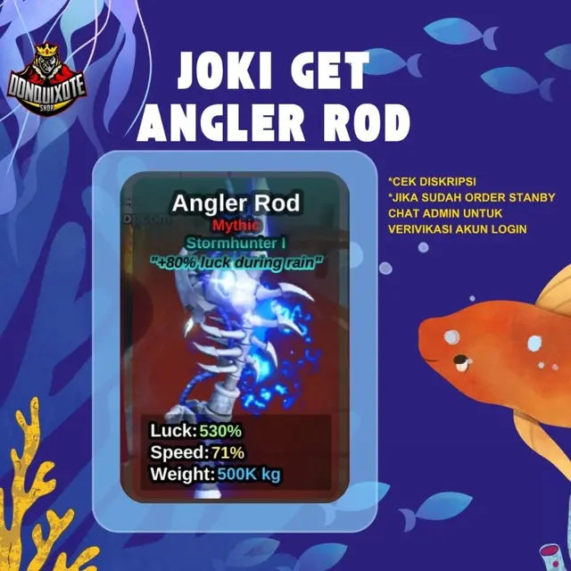 Jual Angler Rod Fish It! - Roblox Donquixoteshop | VCGamers