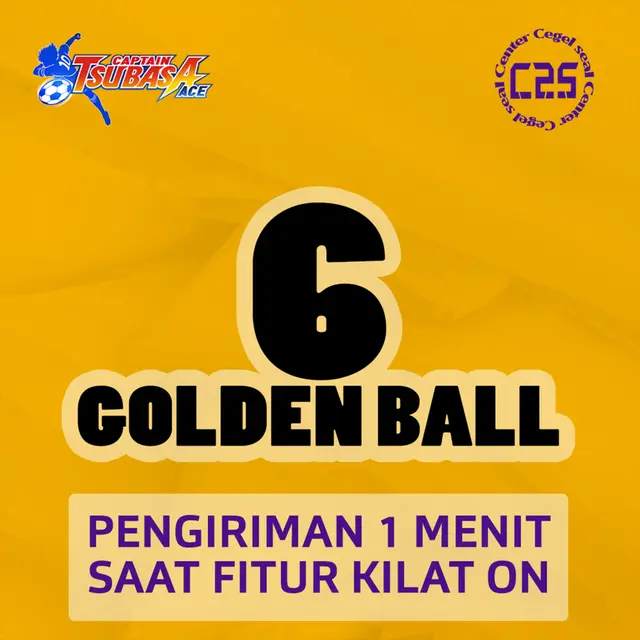 Jual 6 Golden Ball Pack Captain Tsubasa ACE Center Cegel Seal | VCGamers