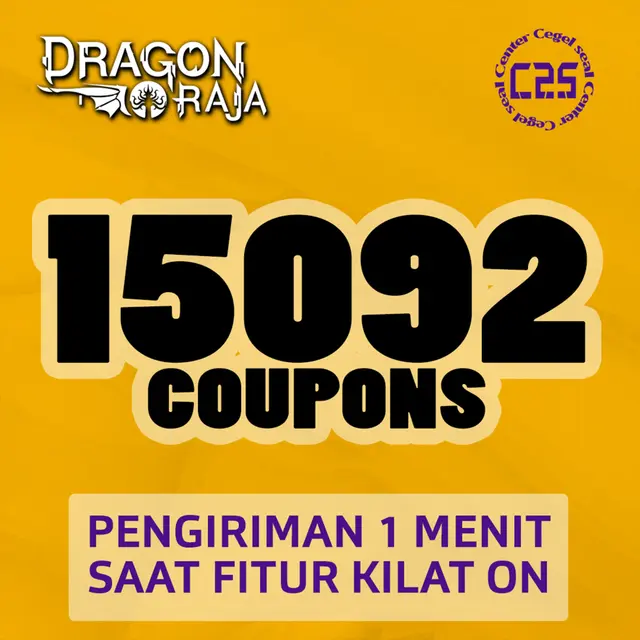 Jual 15092 Coupons Dragon Raja Center Cegel Seal | VCGamers