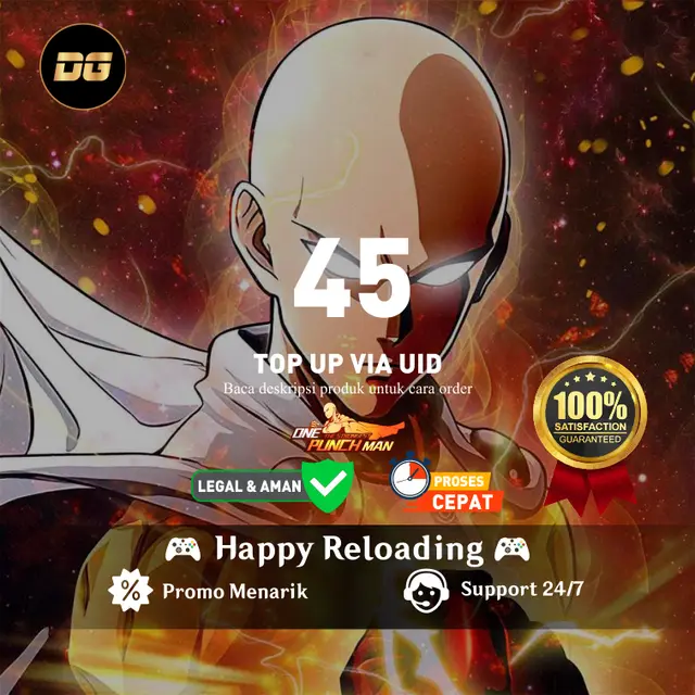 Jual 45 Coupons One Punch Man The Strongest degamingstore | VCGamers