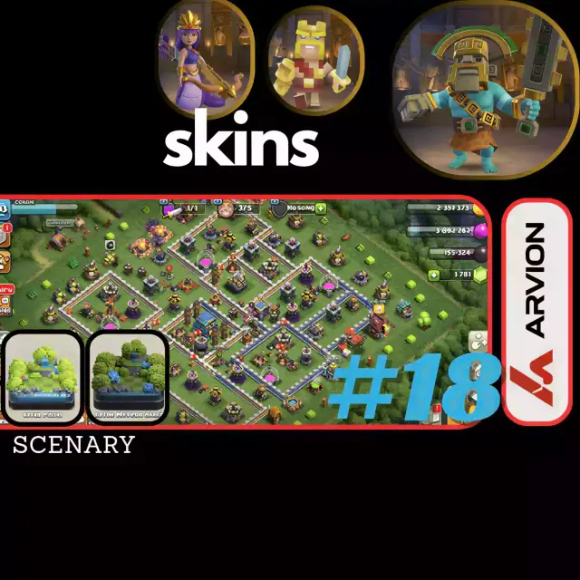Jual TOWN HALL 12 SEMI MAX Clash of Clans ARVION | VCGamers