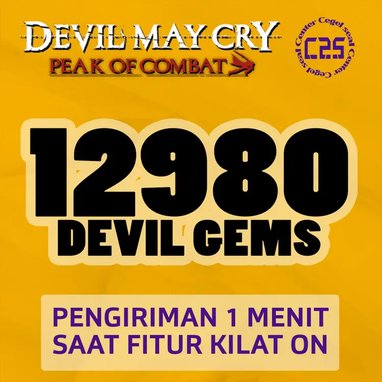 Jual 12.980 Devil Gems Devil May Cry Peak of Combat Center Cegel Seal | VCGamers