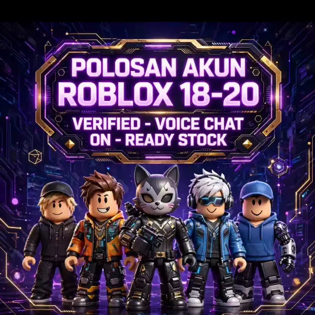 Jual Akun RBL Chat on 18-20 Verified Roblox HR Storee | VCGamers