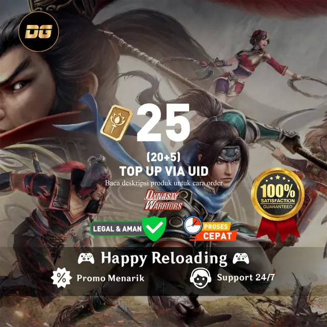 Jual 20 + 5 Gold Seal Dynasty Warriors Overlords degamingstore | VCGamers