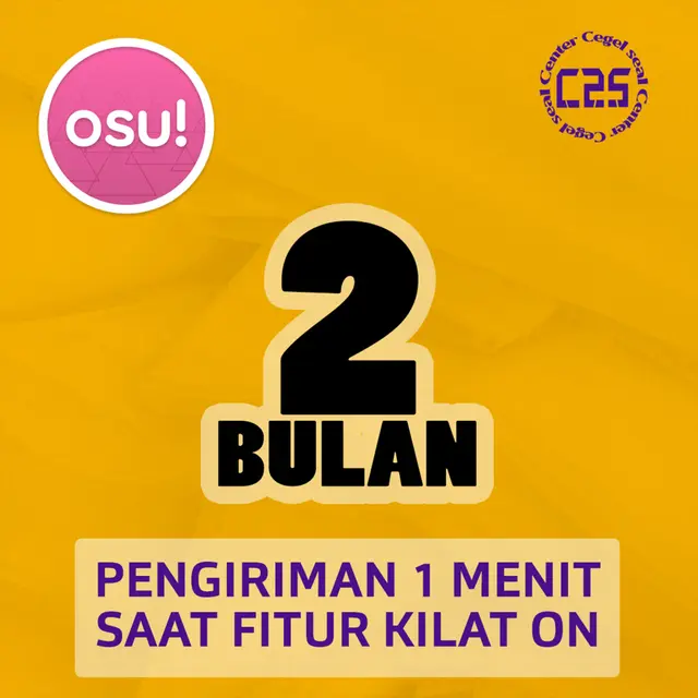 Jual 2 Bulan Osu! Center Cegel Seal | VCGamers
