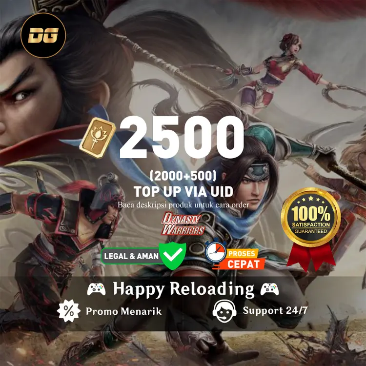 Jual 2000 + 500 Gold Seal Dynasty Warriors Overlords degamingstore | VCGamers