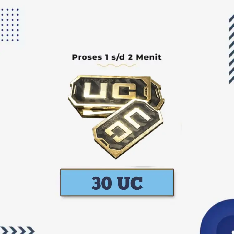 Jual 30 UC PUBG Mobile Top Up-in | VCGamers