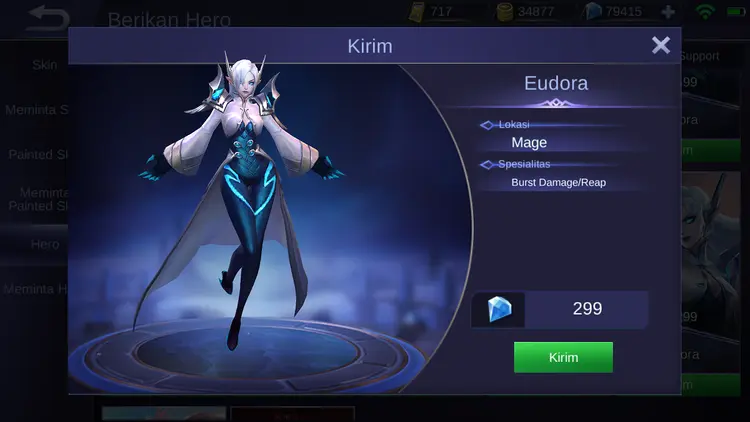 Jual Eudora Mobile Legends KALBAR GAME STORE | VCGamers