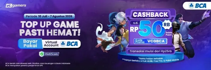 Top Up Game Pasti Hemat! Bayar Pakai Virtual Account BCA