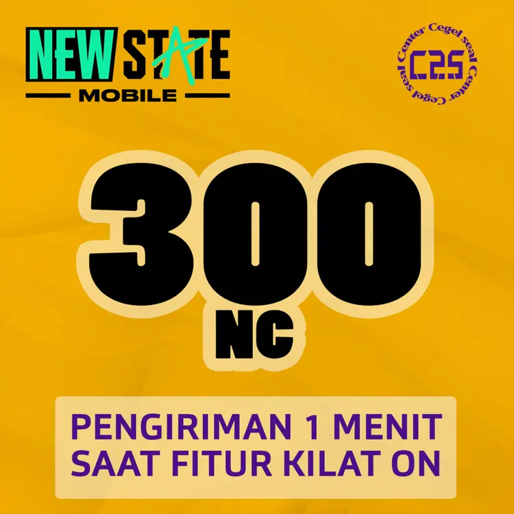 Jual 300 NC PUBG NEW STATE Center Cegel Seal | VCGamers