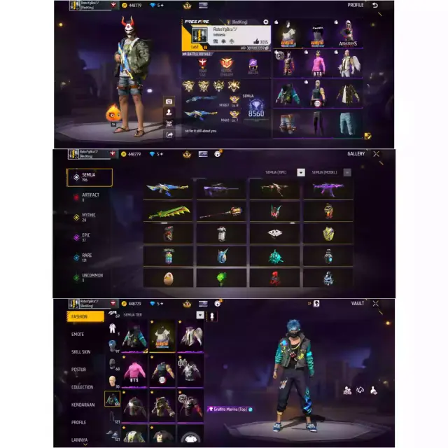 Jual AKUN FREE FIRE GRADE C Free Fire Lumbostore | VCGamers