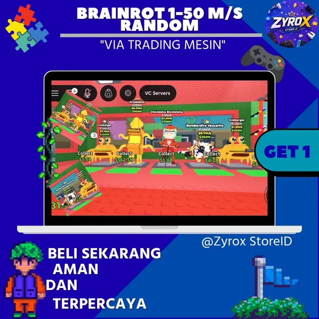 Jual Secret Steal A Brainrot - Roblox Zyrox Store ID | VCGamers
