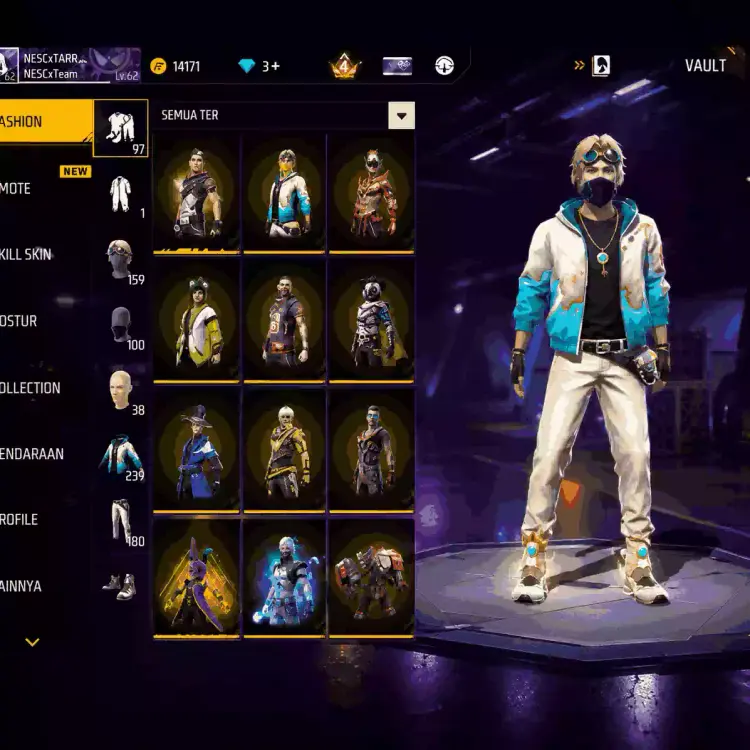 Jual AKUN FREE FIRE GRADE A Free Fire NINJA STORE | VCGamers