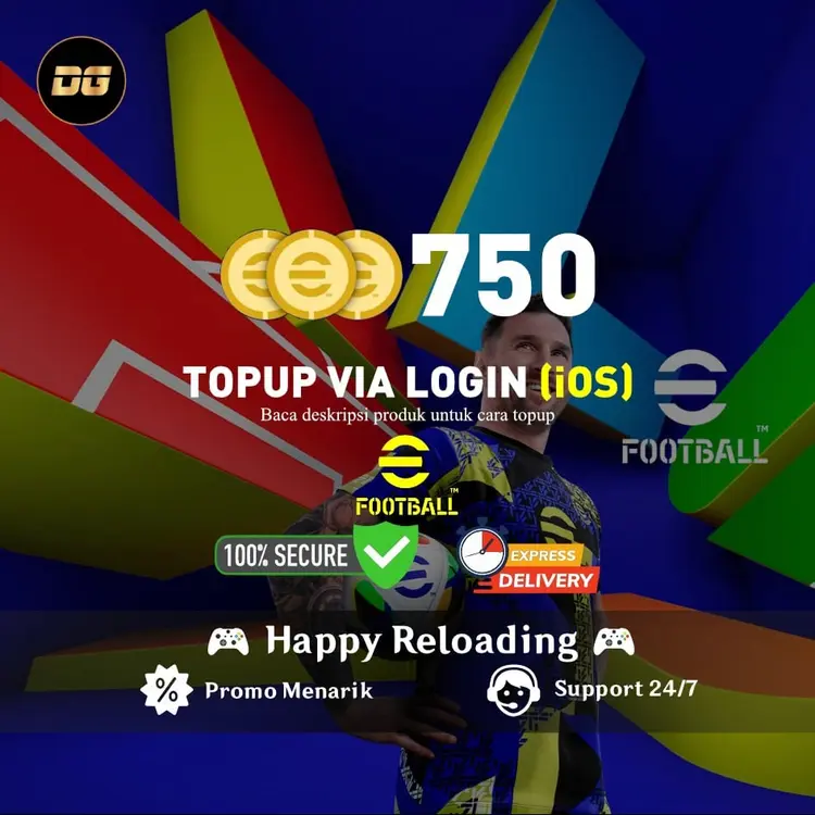 Jual 750 Coin (iOS Via Login) eFootball Mobile degamingstore | VCGamers