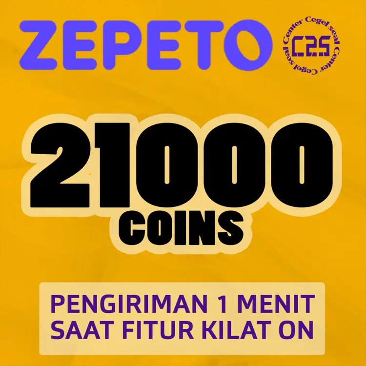 Jual 21000 Coins Zepeto Center Cegel Seal | VCGamers