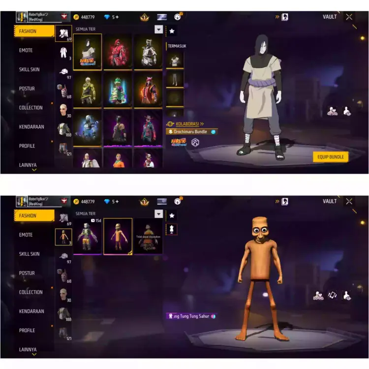 Jual AKUN FREE FIRE GRADE C Free Fire Lumbostore | VCGamers
