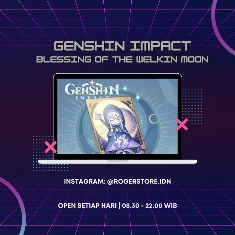 Jual Blessing Moon ( 1 Bulan ) - Genshin Genshin Impact Roger Store IDN | VCGamers