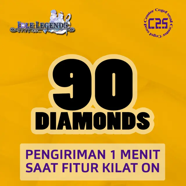 Jual 90 Diamonds Idle Legends GODS SAGA Center Cegel Seal | VCGamers