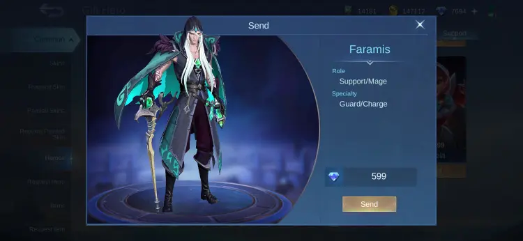 Jual Faramis Mobile Legends KALBAR GAME STORE | VCGamers
