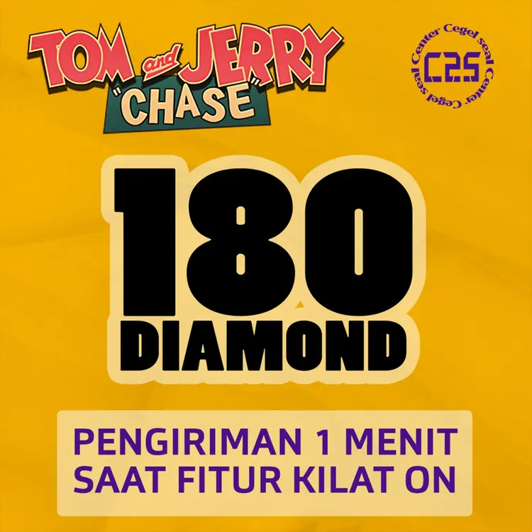 Jual 180 Diamond Tom and Jerry Chase Center Cegel Seal | VCGamers