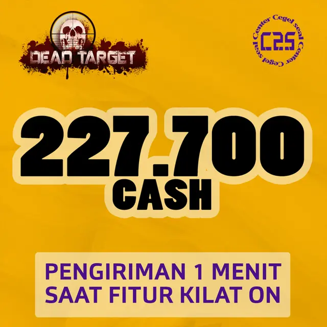 Jual 227.700 CASH Dead Target Zombie Center Cegel Seal | VCGamers