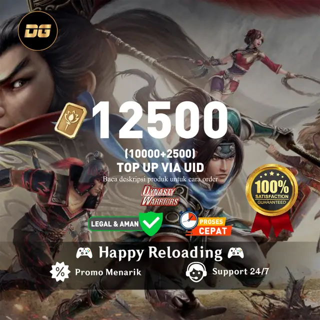 Jual 10000 + 2500 Gold Seal Dynasty Warriors Overlords degamingstore | VCGamers