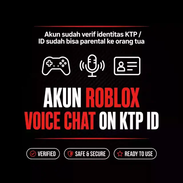 Jual Akun RBL KTP ID chat ON Roblox HR Storee | VCGamers
