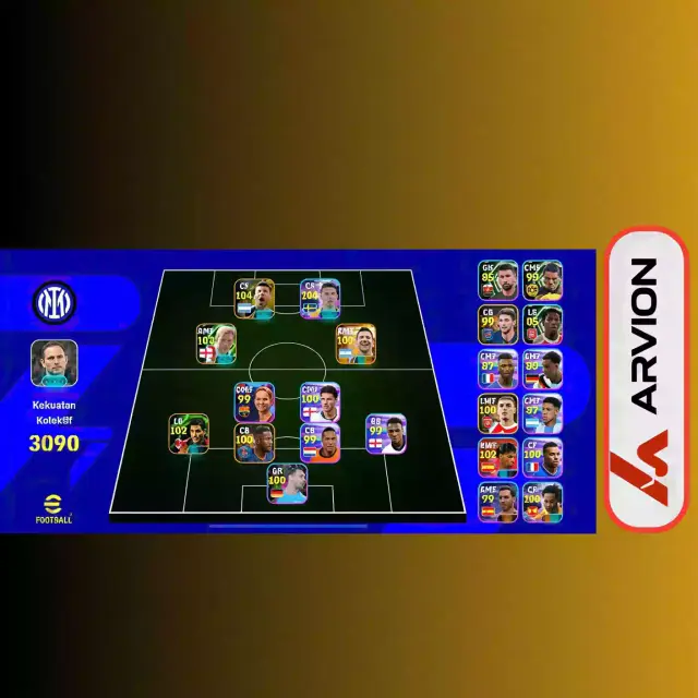 Jual Akun efotball strength 3000+ eFootball Mobile ARVION | VCGamers