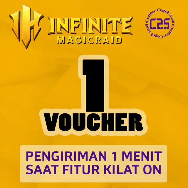 Jual 1 Voucher Infinite Magicraid Center Cegel Seal | VCGamers