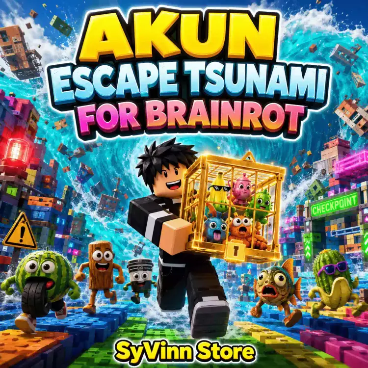 Jual Akun Escape Tsunami For Brainrots! Escape Tsunami For Brainrots! - Roblox SyVinn Store | VCGamers