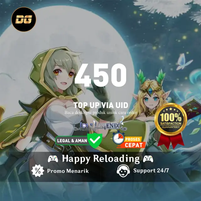 Jual 450 Diamonds Idle Legends GODS SAGA degamingstore | VCGamers