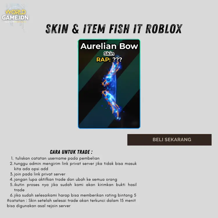 Jual Aurelion Bow Fish It! - Roblox worldgame.idn | VCGamers