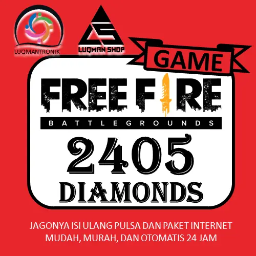 Jual 2400 Diamonds Free Fire LUQMANSHOP | VCGamers