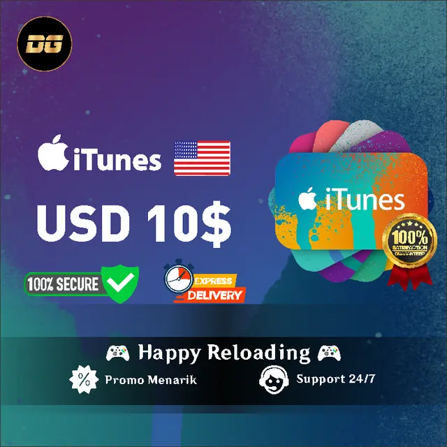 Jual USD 10 iTunes degamingstore | VCGamers