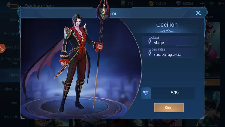 Jual Cecilion Mobile Legends KALBAR GAME STORE | VCGamers