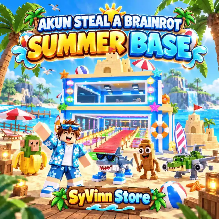 Jual AKUN STEAL A BRAINROT SUMMER BASE Steal A Brainrot - Roblox SyVinn Store | VCGamers