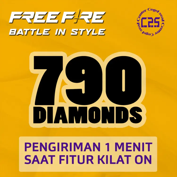 Jual 790 Diamonds Free Fire Center Cegel Seal | VCGamers