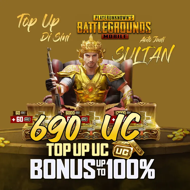Jual 690 UC PUBG Mobile Malam Shop | VCGamers