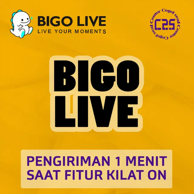 Jual 6.000 Diamonds Bigo Live Center Cegel Seal | VCGamers