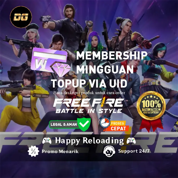 Jual Membership FF Mingguan Free Fire degamingstore | VCGamers