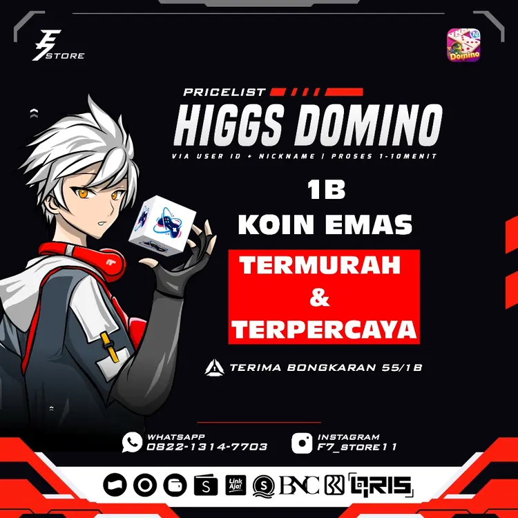 Jual 1B Koin Emas-D Higgs Games Island F7store | VCGamers