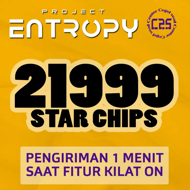 Jual 21.999 Star Chips Project Entropy Center Cegel Seal | VCGamers