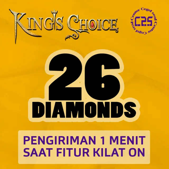 Jual 26 Diamonds Kings Choice Center Cegel Seal | VCGamers