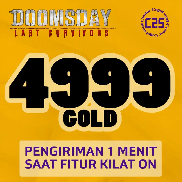 Jual 4.999 Gold Doomsday : Last Survivor Center Cegel Seal | VCGamers